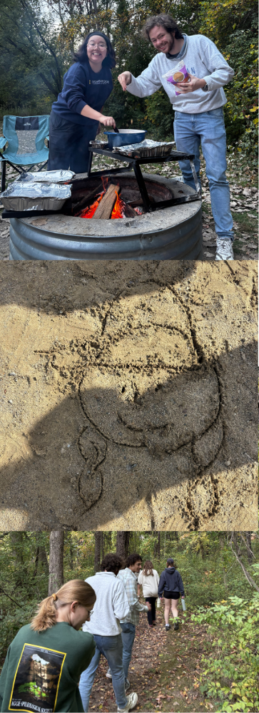 Cooking over a campfire, Pictionary in the sand, and Hiking through the woods were great bonding times for the students.